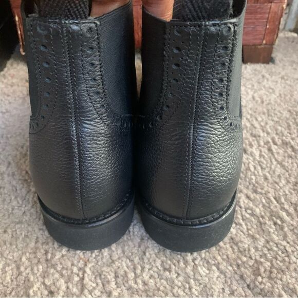 Massimo Dutti men’s bootie size 40 leather slip on black - Picture 10 of 10